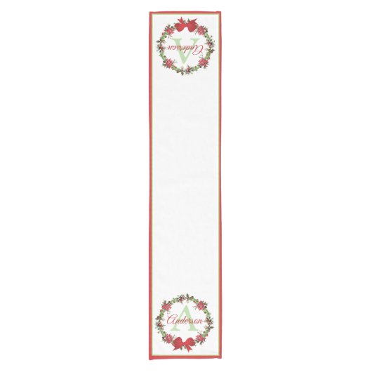 Persoonlijke kerstman met korte tafelklep korte tafelloper (Voorkant)