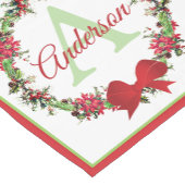 Persoonlijke kerstman met korte tafelklep korte tafelloper (Hoek)