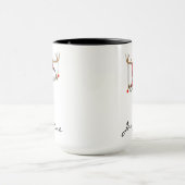 Persoonlijke Kerstman Monogrammok voor Moeder & Va Mok (Midden)