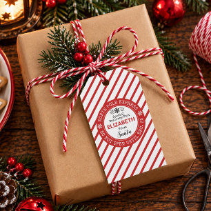 Persoonlijke Kerstman Noordpool Express Kerstmis Cadeaulabel