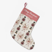Persoonlijke Kerstman Notenkraker & Ballerina Kleine Kerstsok (Voorkant (Hangend))