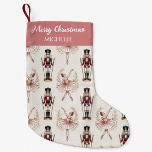 Persoonlijke Kerstman Notenkraker & Ballerina Kleine Kerstsok