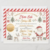 Persoonlijke Kerstman Officiële Nice List Certific (Voorkant)