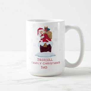 Persoonlijke Kerstman op Dak Kerstschoorsteen Koffiemok