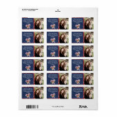 Persoonlijke kerstman op kaartenlabel etiket (Full Sheet)