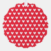 Persoonlijke kerstman ornament kaart (Achterkant)