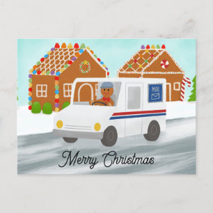 Persoonlijke Kerstman Postbode Postkantoor Briefkaart