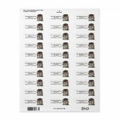 Persoonlijke kerstman retouradreslabels etiket (Full Sheet)
