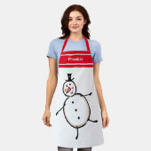 Persoonlijke kerstman schort (Gedragen)