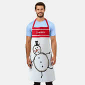 Persoonlijke kerstman schort (Gedragen)