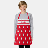 Persoonlijke kerstman schort (Gedragen)