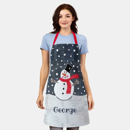 Persoonlijke kerstman schort (Gedragen)