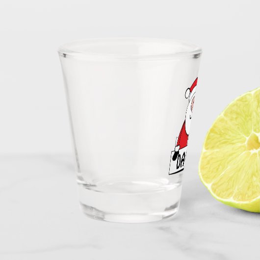 Persoonlijke kerstman shot glas (Links)