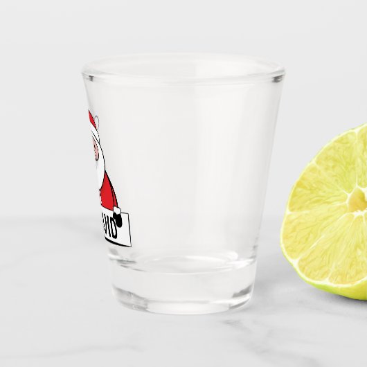 Persoonlijke kerstman shot glas (Rechts)
