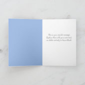 Persoonlijke Kerstman Sneeuwpop Feestdagen Kaart (Binnen)