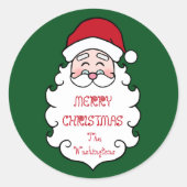 Persoonlijke Kerstman Sticker (Voorkant)