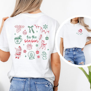 Persoonlijke Kerstman & ’Tis the Season Kerstmis T-shirt