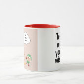 Persoonlijke Kerstman Wenslijst Kerstmug Mok (Midden)