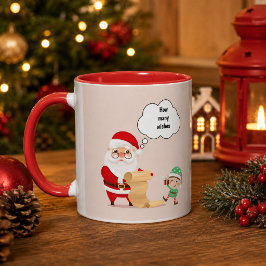 Persoonlijke Kerstman Wenslijst Kerstmug Mok