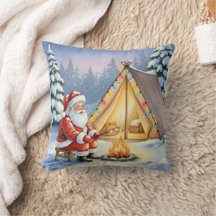 Persoonlijke Kerstman Winter Kamperen Kerstmis Kussen