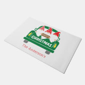 Persoonlijke kerstmannen in Truck Holiday Deurmat (Schuin)