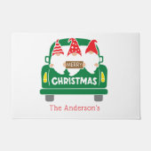 Persoonlijke kerstmannen in Truck Holiday Deurmat (Voorkant)