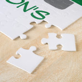 Persoonlijke kerstmannen in Truck Red Green Legpuzzel (Zijkant)