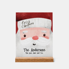 Persoonlijke kerstmis acryl bord