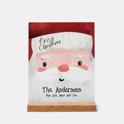 Persoonlijke kerstmis acryl bord (Voorkant)