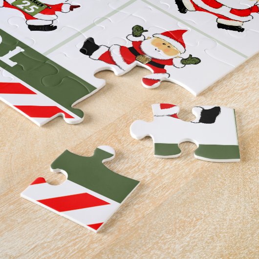 persoonlijke Kerstmis Adventkalender Legpuzzel (Zijkant)