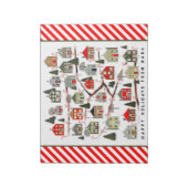 Persoonlijke Kerstmis Adventkalender Notitieblok (Linkerzijde)