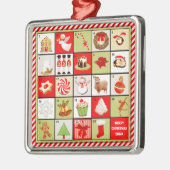 Persoonlijke Kerstmis Aftelling Metalen Ornament (Links)