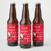 Persoonlijke kerstmis bier etiket (Flessen)