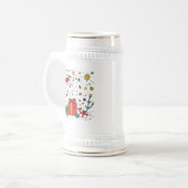 Persoonlijke kerstmis bierpul (Voorkant links)