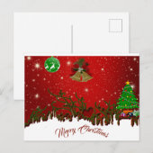 Persoonlijke kerstmis briefkaart (Voorkant / Achterkant)