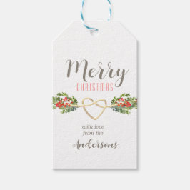 Persoonlijke kerstmis cadeaulabel