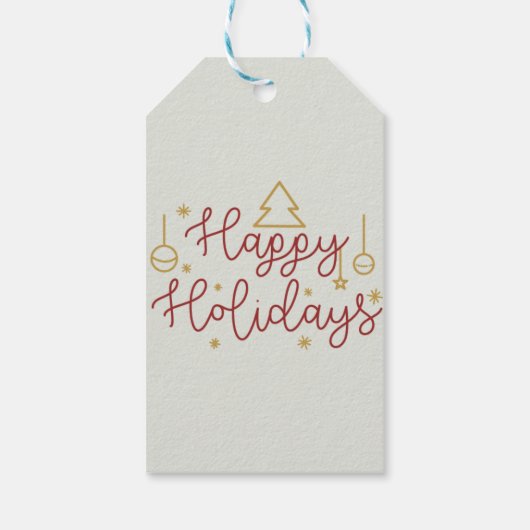 Persoonlijke kerstmis cadeaulabel (Achterkant)