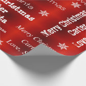 Persoonlijke kerstmis cadeaupapier (Hoek)