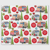 Persoonlijke kerstmis cadeaupapier (Vlak)