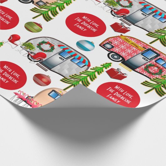 Persoonlijke kerstmis cadeaupapier (Hoek)