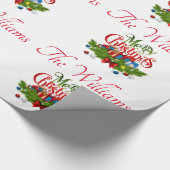 Persoonlijke kerstmis cadeaupapier (Hoek)