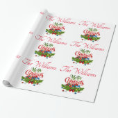 Persoonlijke kerstmis cadeaupapier (Uitgerold)