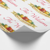 Persoonlijke kerstmis cadeaupapier (Hoek)