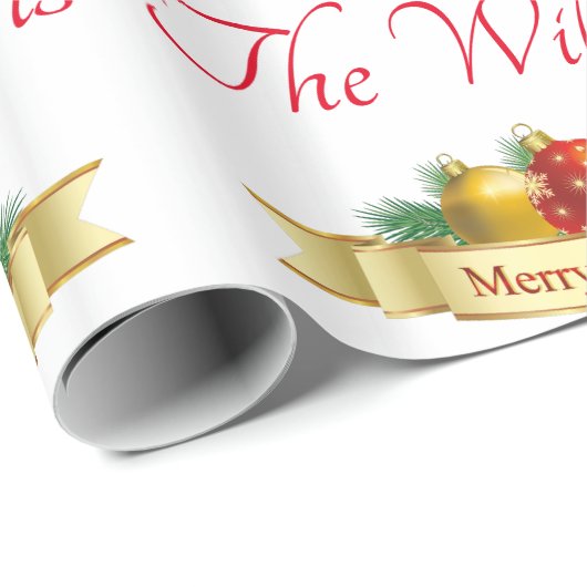 Persoonlijke kerstmis cadeaupapier (Rol Hoek)