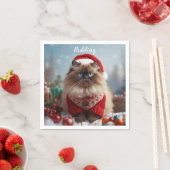 Persoonlijke Kerstmis Catoon Ragdoll Kerst  Servet (Insitu)