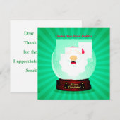 Persoonlijke kerstmis Dank u van de kindvulling Kaart (Voorkant / Achterkant)