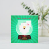 Persoonlijke kerstmis Dank u van de kindvulling Kaart (Staand voorkant)