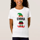 Persoonlijke kerstmis Elf T-shirt (Voorkant)