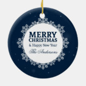 Persoonlijke Kerstmis en Nieuwjaar | ORNAMENT (Achterkant)