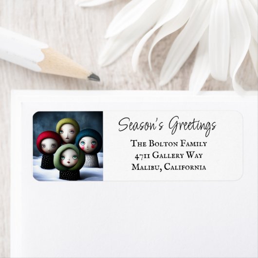 Persoonlijke kerstmis etiket (Insitu)